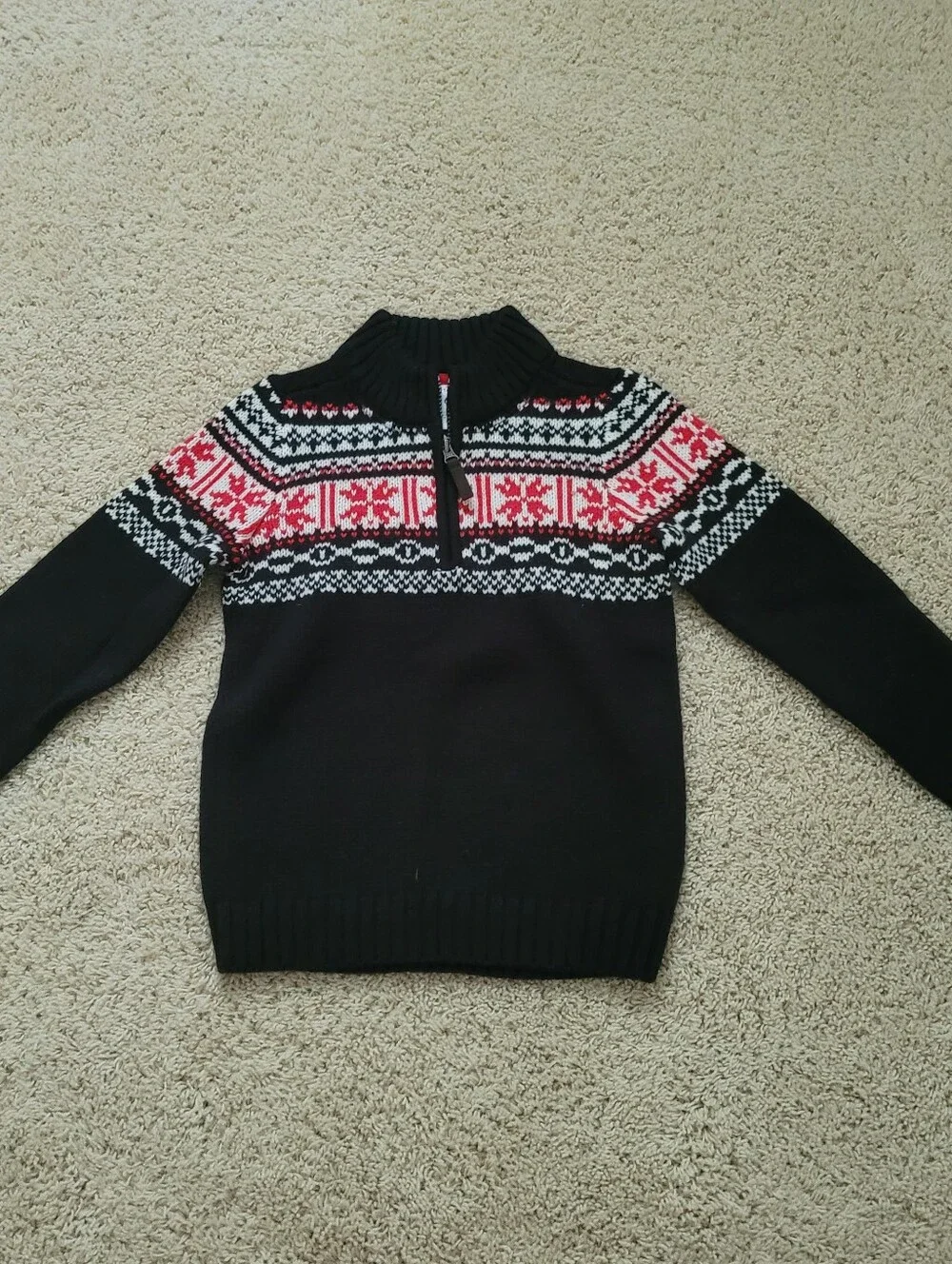 NWT Carter's Boys 6 Knit Winter Sweater Wool Blend